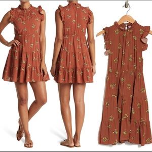 NEW - Cotton Emporium Ruffle Sleeve Tiered Dress